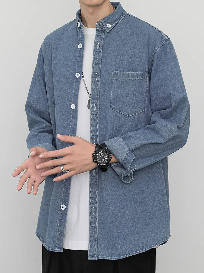 Casual Denim Shirt for Men
